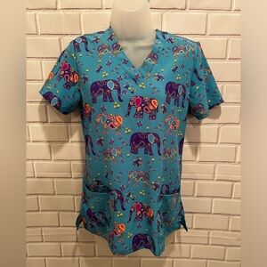 GT PERFORMANCE women scrub short sleeve top/size XS